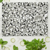 ヴィンテージウィリアム・モリス装飾繊維模様 キッチンタオル (折り畳み)