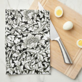 ヴィンテージウィリアム・モリス装飾繊維模様 キッチンタオル (四つ折り)