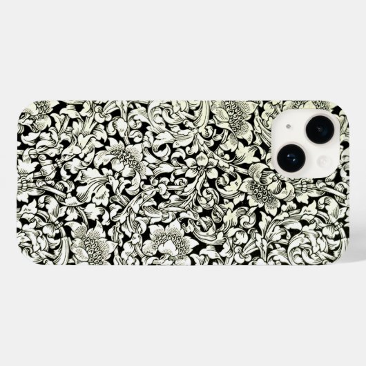 ヴィンテージウィリアム・モリス装飾繊維模様 Case-Mate iPhoneケース (裏面 (横))