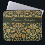 ヴィンテージウィリアム・モリス金ゴールドフローラ ラップトップスリーブ<br><div class="desc">このシンプルデザインはエレガントWilliam Morrisタンと金ゴールドと黒いフローラルパターンを備えている。ノート保護PCまたはタブレットをスタイル!名前を追加してカスタマイズする。クリスマスま素晴らしたは母の日の贈り物を作る。Simple Farmhouse Pressによって作成。</div>