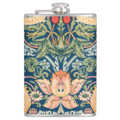 ヴィンテージウィリアム・モリス「いちご泥棒」パターン フラスク (正面)