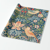 ヴィンテージウィリアム・モリス「いちご泥棒」パターン ラッピングペーパー (アンロールド)