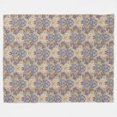 ヴィンテージウィリアム・モリス・アーティチョーク フリースブランケット (正面(横))