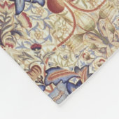 ヴィンテージウィリアム・モリス・アーティチョーク フリースブランケット (角)