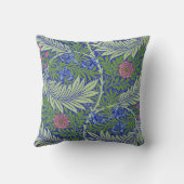 ヴィンテージウィリアム・モリス・シダと花 クッション (裏面)