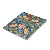 ヴィンテージウィリアム・モリス・ストロベリー泥棒、レトロ タイル (側面)