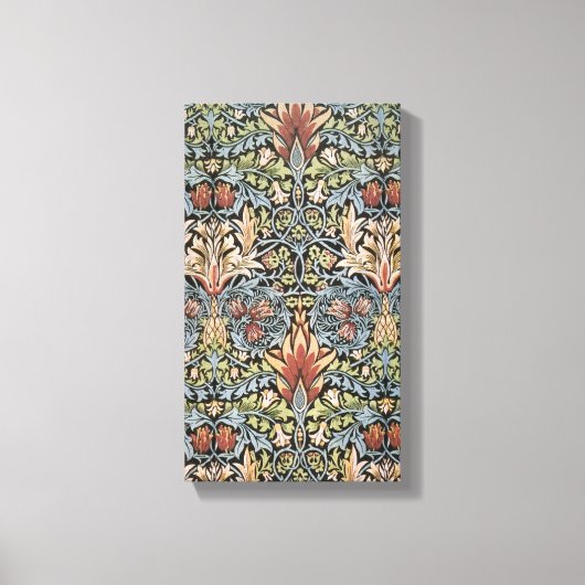 ヴィンテージウィリアム・モリス・スネークヘッド キャンバスプリント (正面)