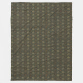 ヴィンテージウィリアム・モリス・チューリップとリリー・タイル フリースブランケット (正面)