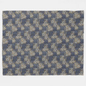 ヴィンテージウィリアム・モリス・チューリップ&ウィロー フリースブランケット (正面(横))