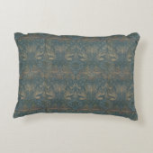 ヴィンテージウィリアム・モリス・ピーコックアンドドラゴン アクセントクッション (裏面)