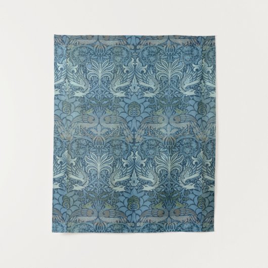 ヴィンテージウィリアム・モリス・ピーコックアンドドラゴン タペストリー (正面)