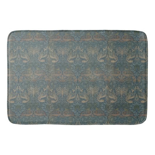 ヴィンテージウィリアム・モリス・ピーコックアンドドラゴン バスマット (正面)