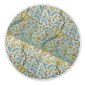 ヴィンテージウィリアム・モリス・フローラ セラミックノブ (正面)