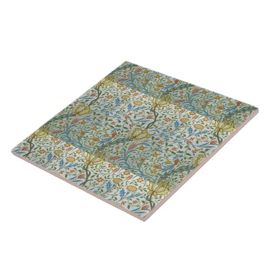 ヴィンテージウィリアム・モリス・フローラ タイル (側面)