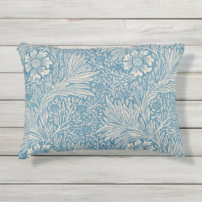 ヴィンテージウィリアム・モリス・マリゴールド アウトドアクッション (正面)