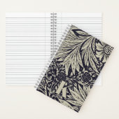 ヴィンテージウィリアム・モリス・マリゴールド・パターン ノートブック (内側)