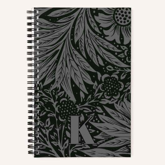 ヴィンテージウィリアム・モリス・マリゴールド・パターン ノートブック (正面)