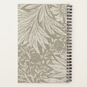 ヴィンテージウィリアム・モリス・マリゴールド・パターン ノートブック (裏面)