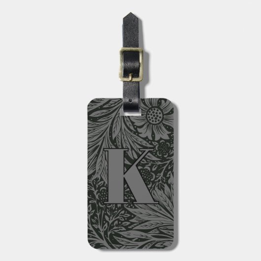 ヴィンテージウィリアム・モリス・マリゴールド・パターン ラゲッジタグ (正面縦)