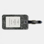 ヴィンテージウィリアム・モリス・マリゴールド・パターン ラゲッジタグ (裏面横)