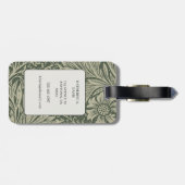 ヴィンテージウィリアム・モリス・マリゴールド・パターン ラゲッジタグ (裏面横)