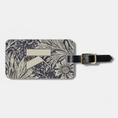 ヴィンテージウィリアム・モリス・マリゴールド・パターン ラゲッジタグ (正面横)