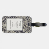 ヴィンテージウィリアム・モリス・マリゴールド・パターン ラゲッジタグ (裏面横)