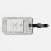 ヴィンテージウィリアム・モリス・マリゴールド・パターン ラゲッジタグ (裏面横)