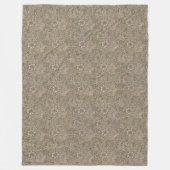 ヴィンテージウィリアム・モリス・マリゴールド フリースブランケット (正面)