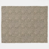 ヴィンテージウィリアム・モリス・マリゴールド フリースブランケット (正面(横))