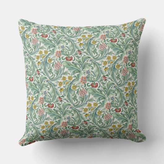 ヴィンテージウィリアム・モリス・レスター クッション (裏面)