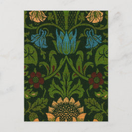 ヴィンテージウィリアム・モリス・ヴァイオレットとオダマキ（植物） シーズンポストカード