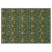 ヴィンテージウィリアム・モリス・ヴァイオレットとオダマキ（植物） テーブルクロス (正面(横))