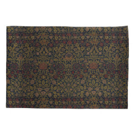 ヴィンテージウィリアム・モリス・ヴァイオレットとオダマキ（植物） 枕カバー