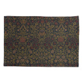 ヴィンテージウィリアム・モリス・ヴァイオレットとオダマキ(植物) 枕カバー (裏面-左)