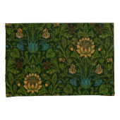 ヴィンテージウィリアム・モリス・ヴァイオレットとオダマキ（植物） 枕カバー (正面右)