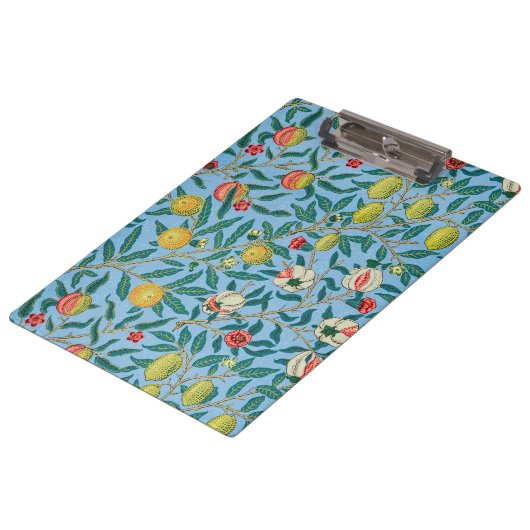 ヴィンテージウィリアム・モリス「4つの果実」パターン クリップボード (アングル)