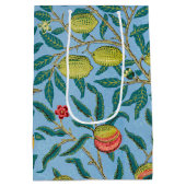 ヴィンテージウィリアム・モリス「4つの果実」パターン ミディアムペーパーバッグ (裏面)