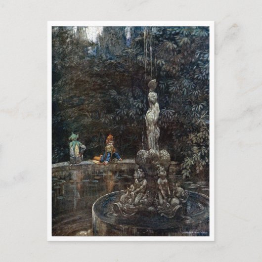 ヴィンテージウィリアム・H・ロビンソン私は教会の傍に住む ポストカード (正面)