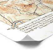 ヴィンテージウィルズボローニューヨーク地形図 ポスター (角)