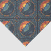 ヴィンテージウィルダネサンセットマンダラジオメトリックタイル 薄葉紙 (詳細)