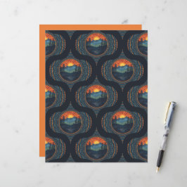 ヴィンテージウィルダネサンセットマンダラミッドセンチュリーオギー