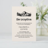 ヴィンテージウィルダネスバッファロープレイド披露宴カード 招待状 (スタンド正面)