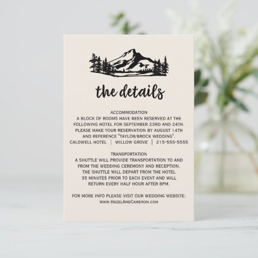 ヴィンテージウィルダネス結婚プレイドの詳細カード エンクロージャーカード (スタンド正面)