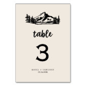 ヴィンテージウィルダネス表番号 テーブルナンバー (正面)