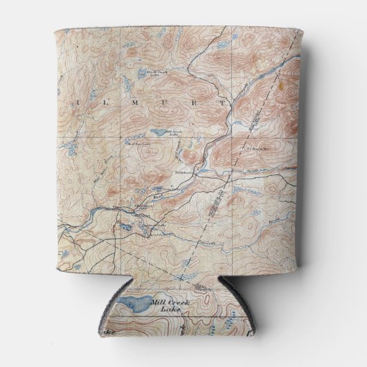 ヴィンテージウィルムルニューヨーク地形図ポスター 缶クーラー (正面)