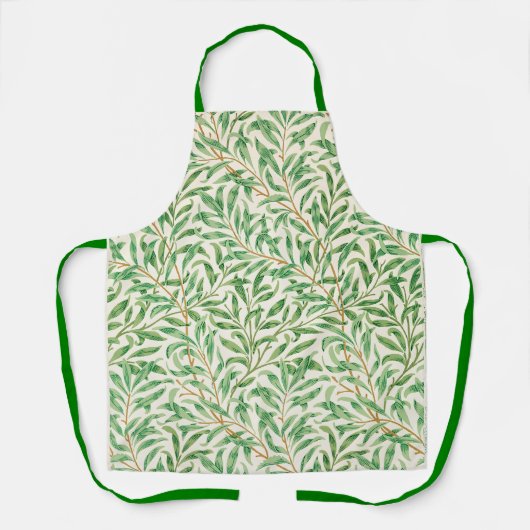 ヴィンテージウィローバウオーナメントイラストレーション エプロン (正面)