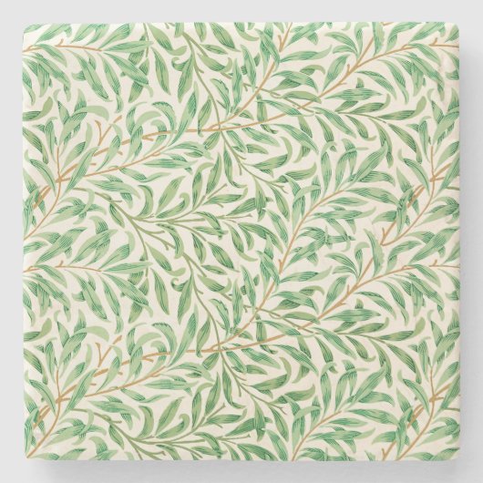 ヴィンテージウィローバウオーナメントリトグラフ ストーンコースター (正面)