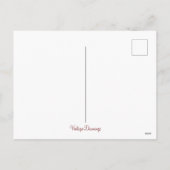 ヴィンテージウィンキングサンタクロースカスタムホリデーホテル シーズンポストカード (裏面)