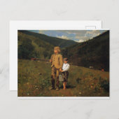 ヴィンテージウィンスローホメラーが牧場を横切る ポストカード (正面/裏面)